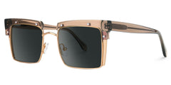 Designer Kiana Champagne Frame Sunglasses | Zeelool