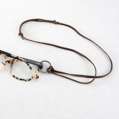 Sunglasses Strap Eyeglass Cord in Leopard Black
