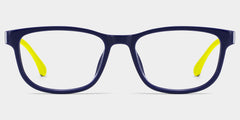 Robin Rectangle Black Yellow Frame Eyeglasses for Pre-tweens