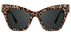 Designer Ansyah Cat Eye Leopard Print Frame Sunglasses