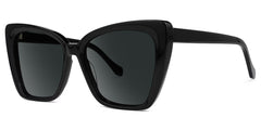 Shanell Butterfly Black Sunglasses