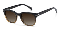 Rocco Rectangle Polarized Sunglasses in Acetate Material