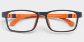 Kids Rectangle Black Amaker Frame Glasses | Zeelool