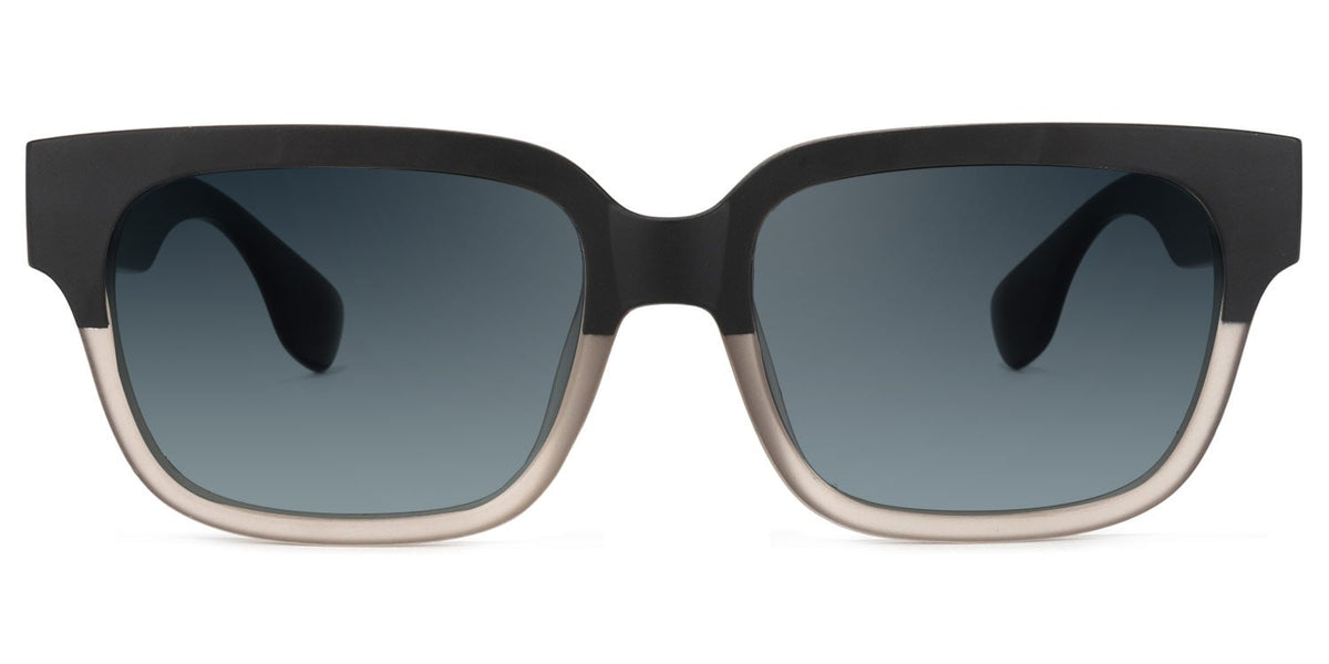 Colin Rectangle Black-Gray Sunglasses | Zeelool Glasses