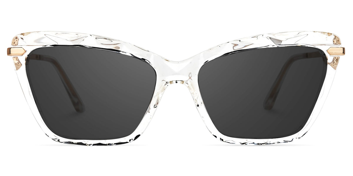 Juliet Cateye Crystal Sunglasses with Translucent Frames