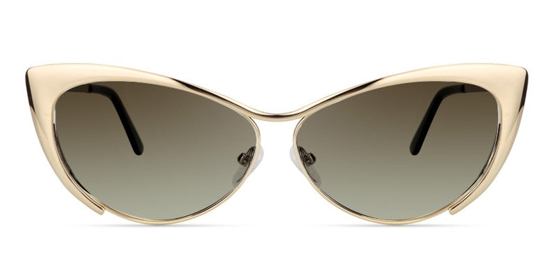 Ellen Cateye Gold Sunglasses | Zeelool Glasses