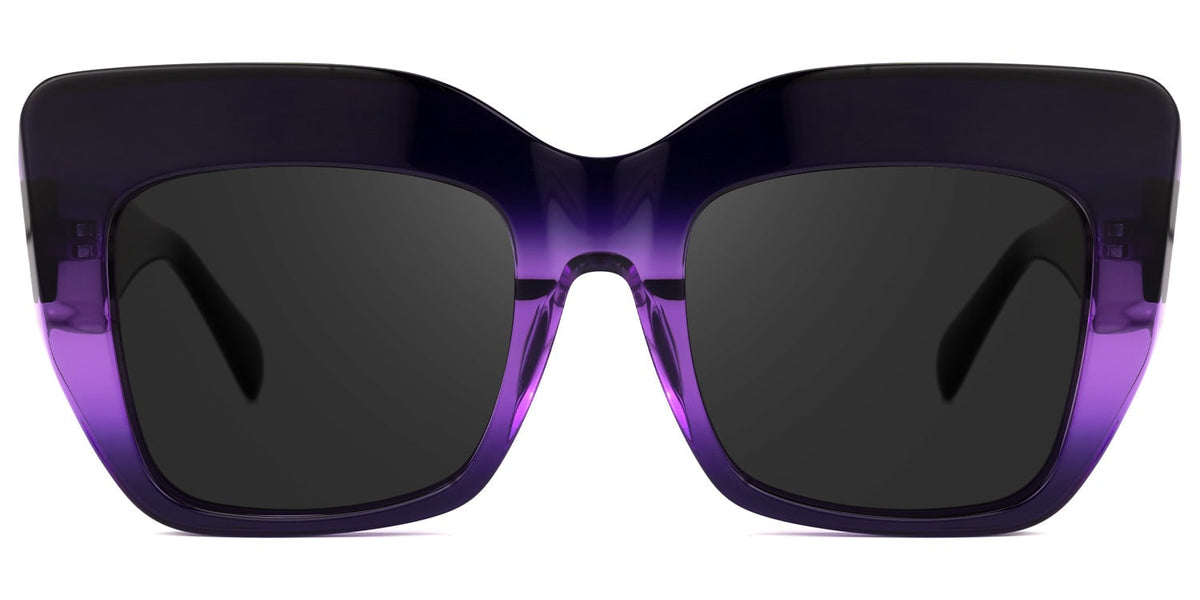 Charmaine Cat Eye Dark-Purple Sunglasses