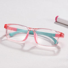 Arddin Rectangle Pink Frame Eyeglasses for Tweens