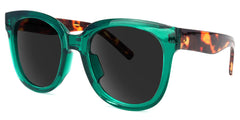 Harrell Square Dark-Green Sunglasses | Zeelool Glasses
