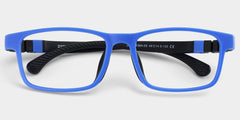 Kids Rectangle Blue Amaker Frame Glasses | Zeelool