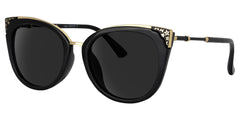 Dalton Cat Eye Black Sunglasses | Zeelool Glasses