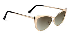 Ellen Cateye Gold Sunglasses | Zeelool Glasses