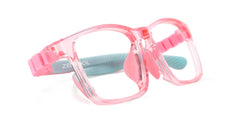 Arddin Rectangle Pink Frame Eyeglasses for Tweens