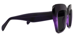 Charmaine Cat Eye Dark-Purple Sunglasses