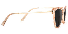 Lucas Cateye Champagne Sunglasses | Zeelool Glasses