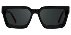 Black Frame Rectangle Sunglasses For Men