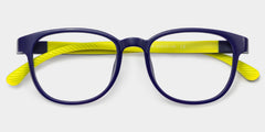 Dale Round Black Yellow Frame Eyeglasses for Pre-tweens