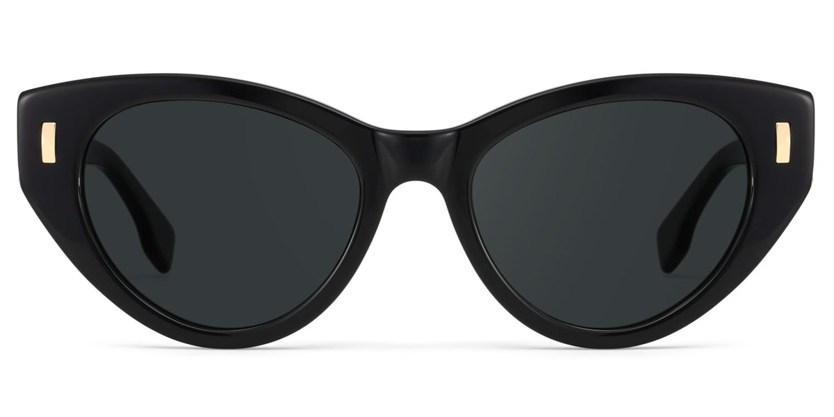 Azura Black Cat eye Polarized Sunglasses Online | Zeelool