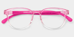 Dale Round Pink Frame Eyeglasses for Pre-tweens