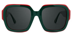 Square Katty Green Sunglasses on sale -Zeelool Glasses