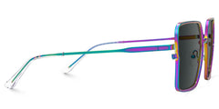 Square Toure Iridescent Frames Designer Sunglasses