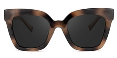 Malcolm Square Burnt Umber Sunglasses with Wide Frames