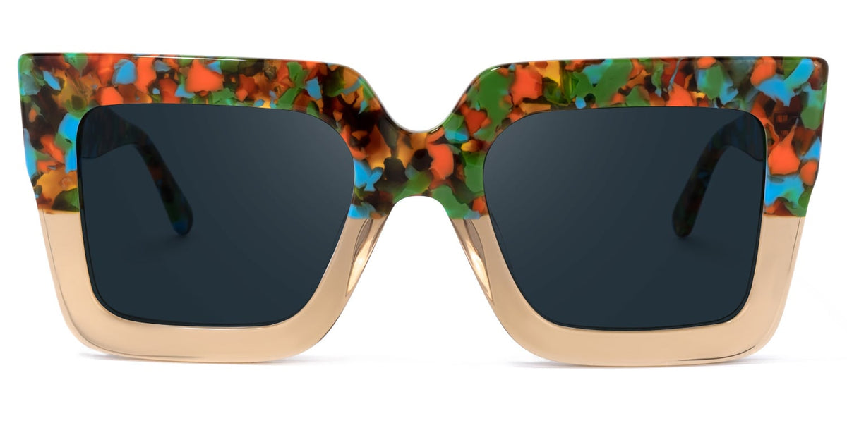 Brandon Square Champagne Sunglasses | Zeelool Glasses