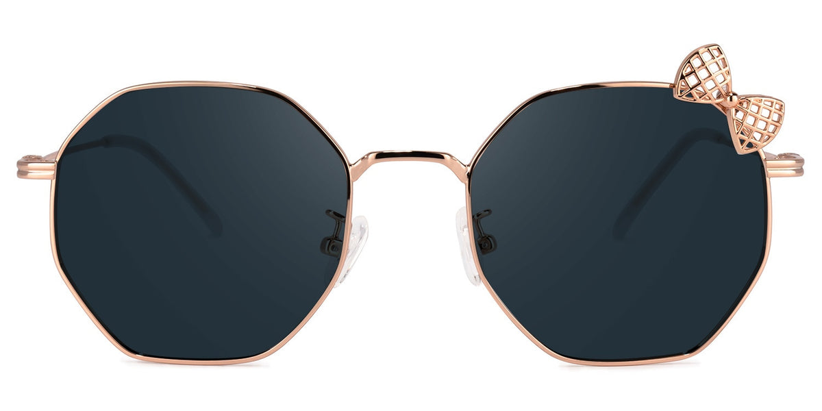 Kaitlyn Geometric Rose-Gold Sunglasses | Zeelool Glasses