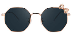 Kaitlyn Geometric Rose-Gold Sunglasses | Zeelool Glasses
