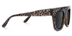 Designer Brown Leopard Square Prescription Sunglasses