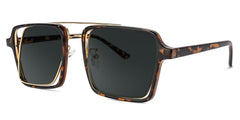 Aviator Tortoise-Gold Sunglasses | Zeelool Glasses