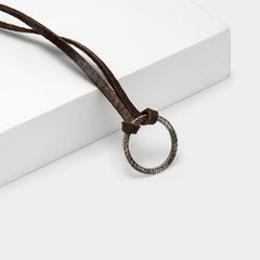 Sunglasses Strap Eyeglass Cord in Leopard Black