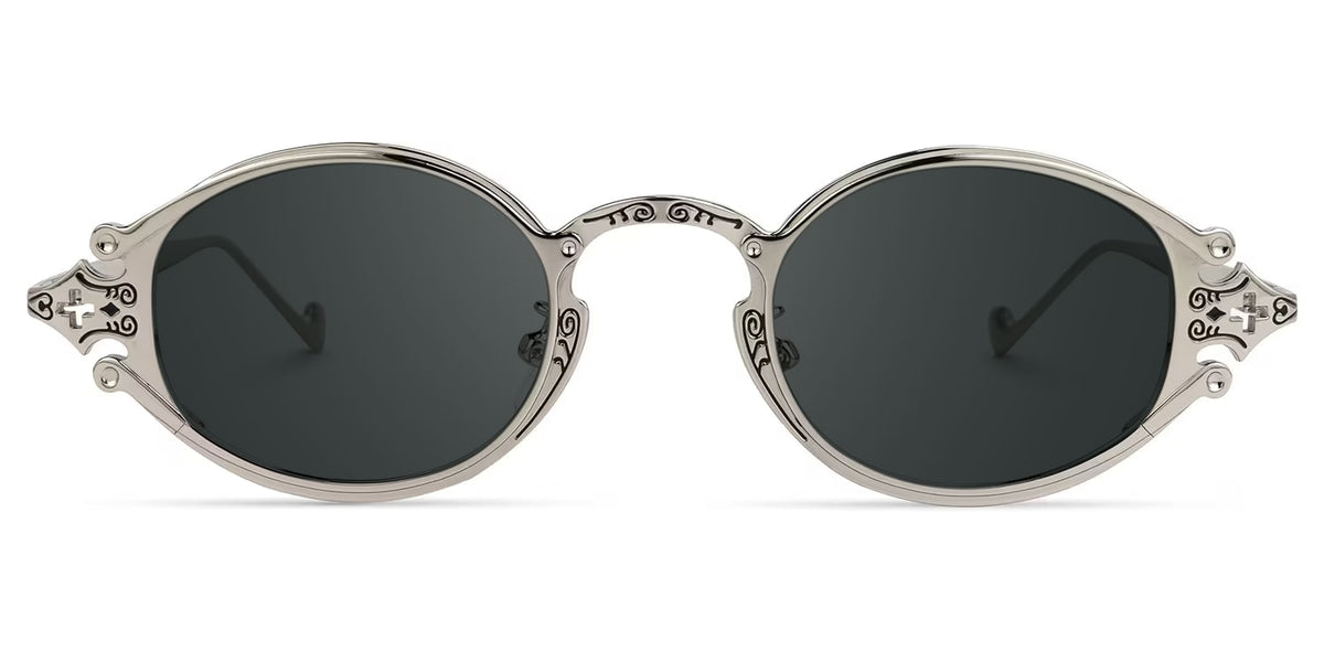 Oval Serena Silver Sunglasses Frames Deals