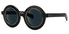 Calhoun Round Black Sunglasses | Zeelool Glasses