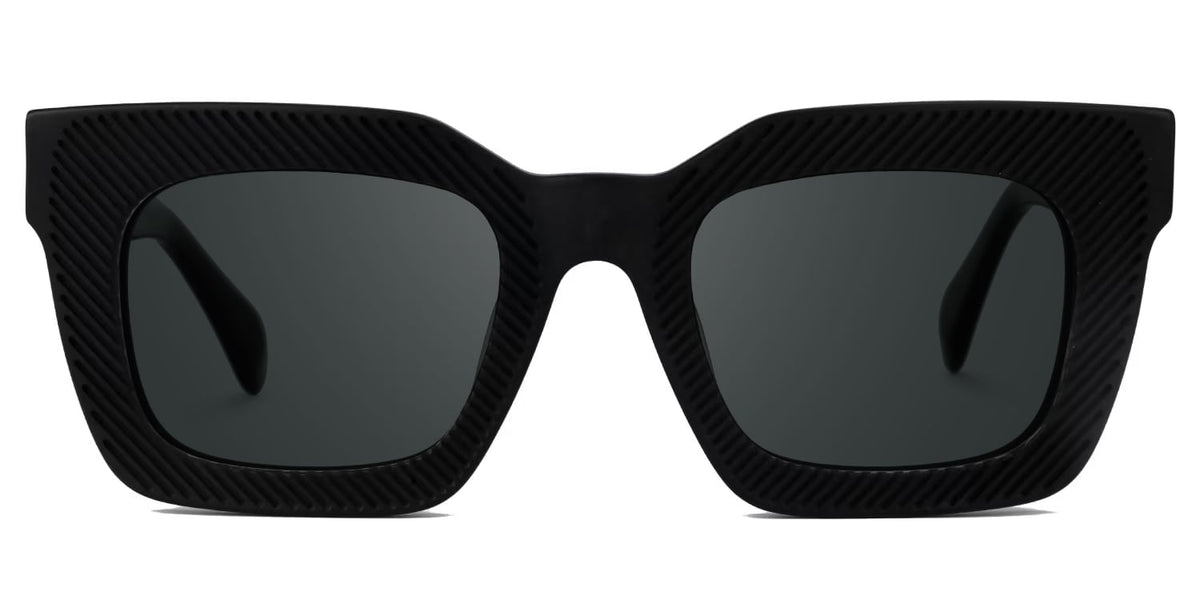 Keisa Square Black Sunglasses