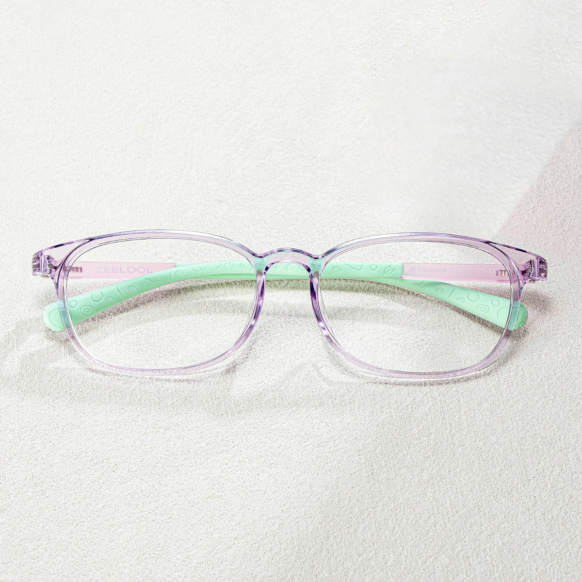 Kids Oval  Purple Amaker Frame Glasses | Zeelool