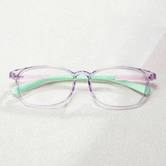 Kids Oval  Purple Amaker Frame Glasses | Zeelool