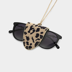 Magnetic Sunglasses Strap Eyeglass Cord in Leopard Pattern