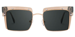 Designer Kiana Champagne Frame Sunglasses | Zeelool