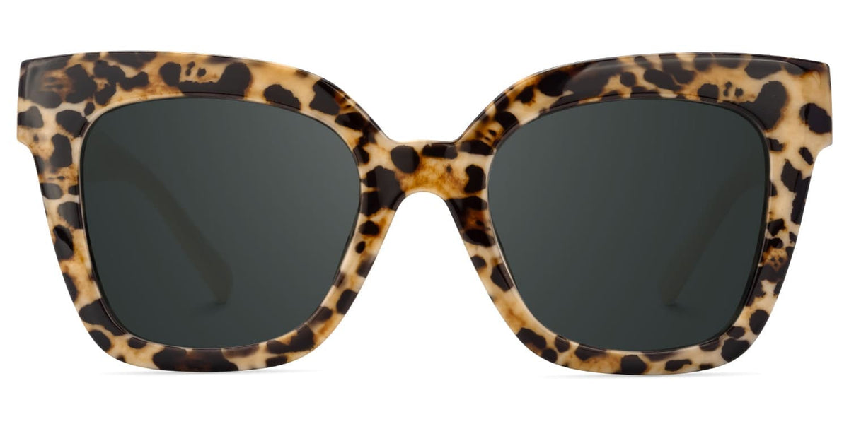 Malcolm Large Havana Sunglasses Frames With White Arms | Zeelool