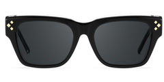 Marlowe Black Rectangle Polarized Sunglasses Online | Zeelool