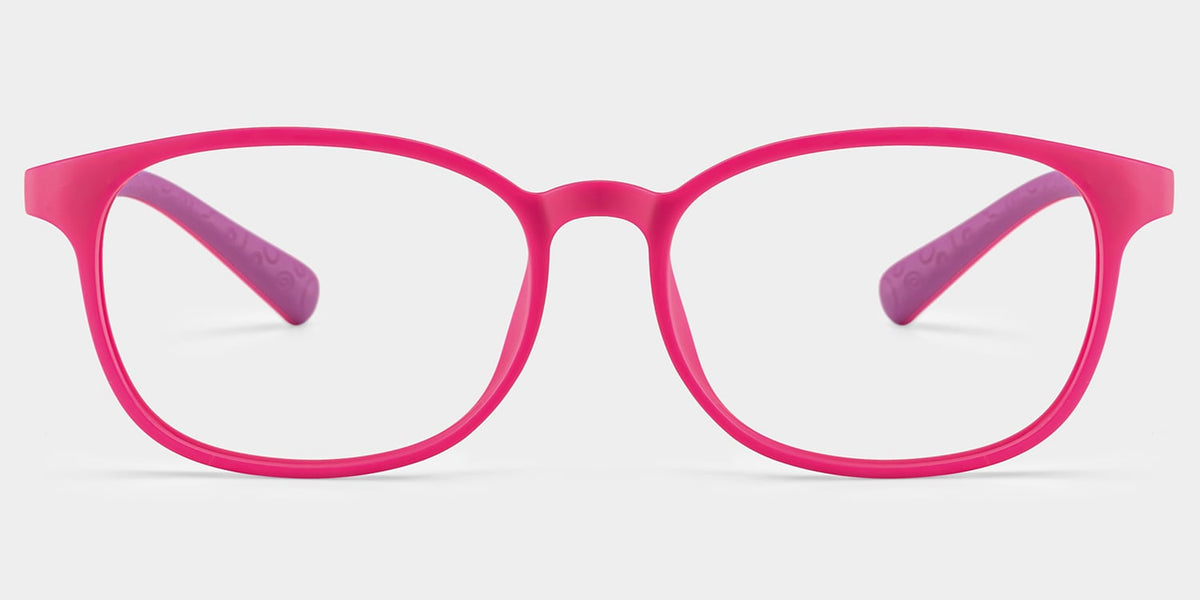 Kids Rectangle PinkAmaker Frame Glasses | Zeelool