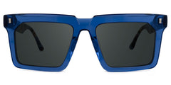 Rectangle Moreland Blue Sunglasses deals -Zeelool Glasses