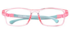 Arddin Rectangle Pink Frame Eyeglasses for Tweens