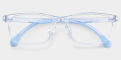 Sunny Rectangle Blue Frame Eyeglasses for Tween