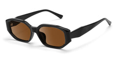Kiara Black Geometric Sunglasses in TR90 Material