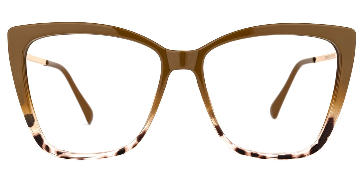 Awilda Cat-eye Brown Glasses and Thin Frame