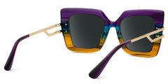Designer Poutine Sunglasses in Mixed-Materials Full-frame