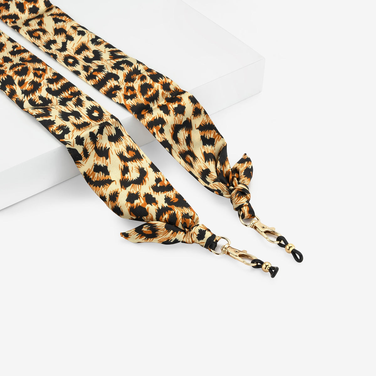 Scarf Chains Accessories For Glasses in Brown Leopard Color