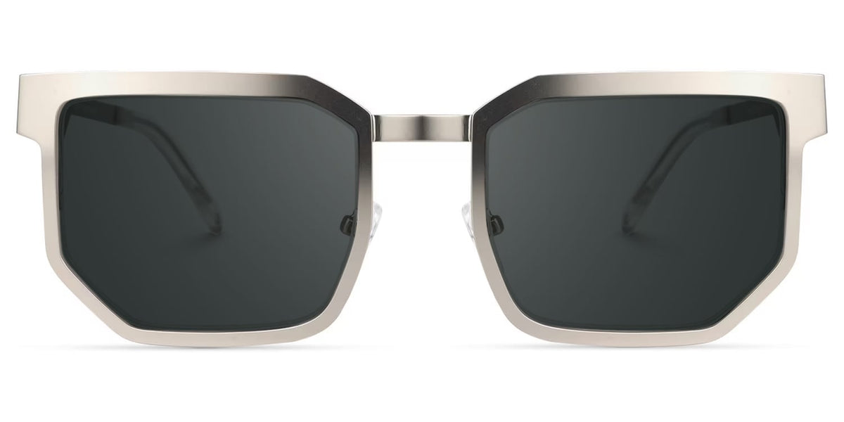 Barber Geometric Silver Sunglasses Frames